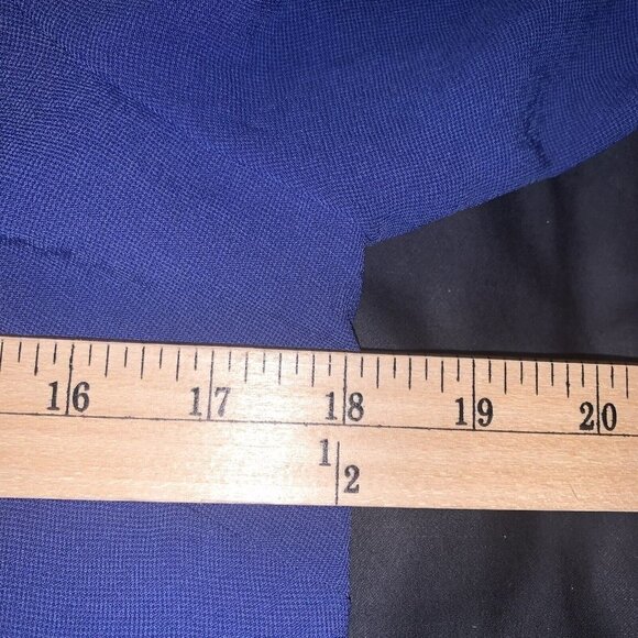 Tobi Cobalt Blue Exposed Long Sleeve Tunic Sheath V-Neck Mini Dress Medium - Picture 9 of 9